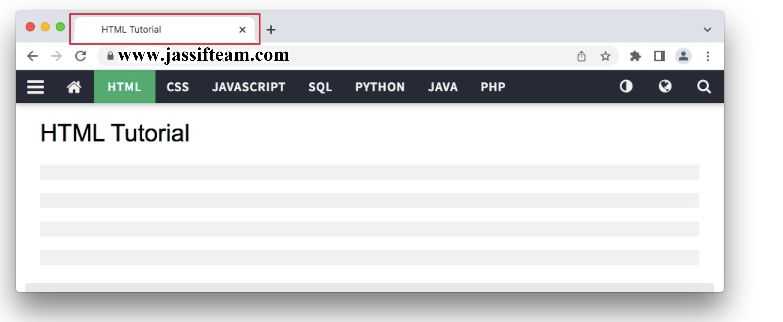 Page Title in Browser